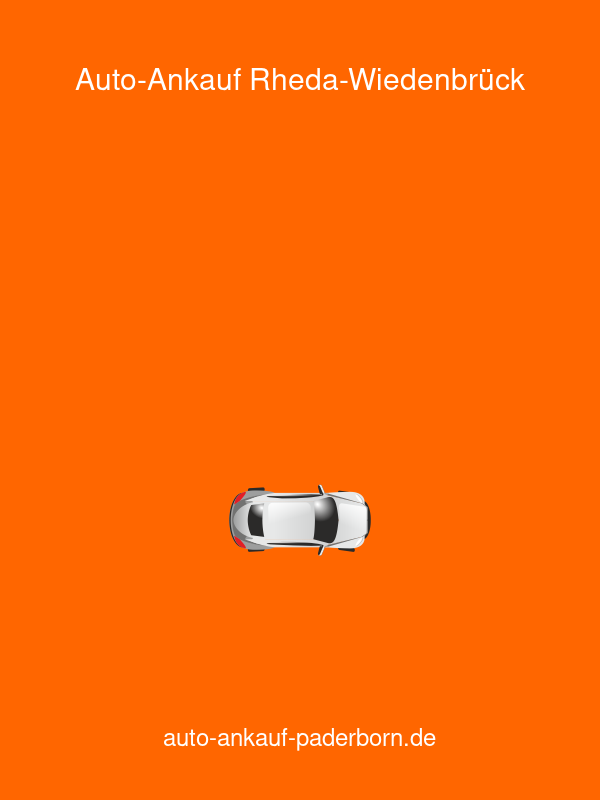 Auto-Ankauf Rheda-Wiedenbrück